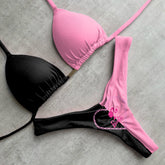 Casual and personalized color matching bikini