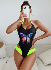 Contrast One-piece Bikini
