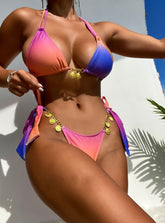 Gradient Printed Shell Accessories Bikini
