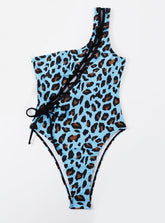 Leopard Print One-piece Swimsuit Bikini
