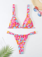 Split Printed Bikini