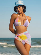 Bikini de tres piezas estampado
