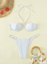 Bikini Steel Plate Leopard Swimsuit