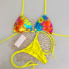 Hawaiian Resort Floral Print Bikini
