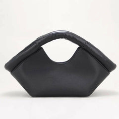 Fächerförmige Luxus-Handtasche für Damen mit Baumwollfüllung
