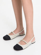 Schwarze flache Mary Jane Schuhe für Damen