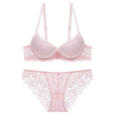 Bralette-Set mit Spitzenstickerei