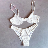 bikini push up de color sólido