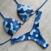 Persönlichkeit Camouflage-Riemenbikini