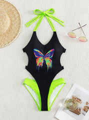 Contrast One-piece Bikini