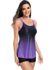 Gradient Split Swimsuit Bikini