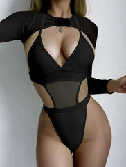 Three-piece Gauze Swimsuit Bikini