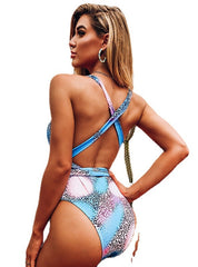One-piece Swimsuit V-neck Bikini