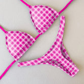 Trendy Bikini mit Karomuster