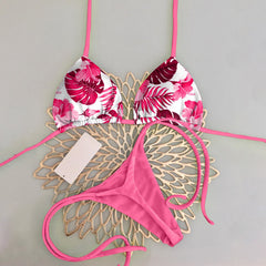 Resort Style Floral Print Bikini