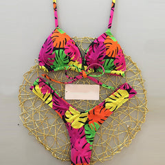 Hawaiian resort-inspired floral one-piece swimsuit