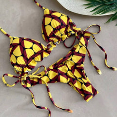 bikini retro con tirantes
