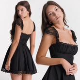 ETSUKO LACE MINI DRESS