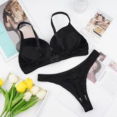 Glänzendes, atmungsaktives Bralette-Set