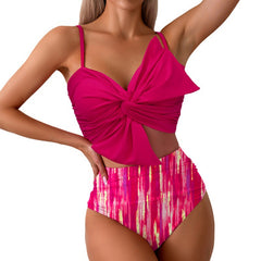 Big Bow Tie Two-Piece Swimsuit From Huludao