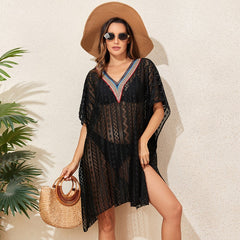 Sun Protection Beach Cover-Up Hot Spring Knitted Skirt Swimsuit
