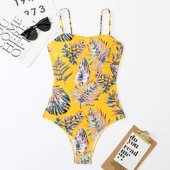 Printed One-Piece Swimsuit Bikini