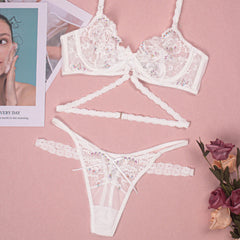 Blumen-Bralette-Set mit Bügel