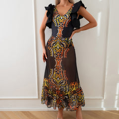 One-piece swimsuit style swimsuit set