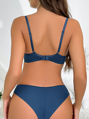 Conjunto de bralette de encaje push-up Comfort