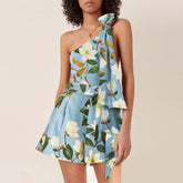 Small Fresh Floral One-Piece Swimsuit Set