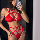 Erotische Dessous-Set mit Hohlband