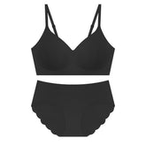 Conjunto de lencería de sujetador y braguita sin costuras