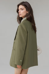Classic Blazerwith Pockets - Green