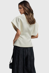 Chaleco de un solo botón - Blanco