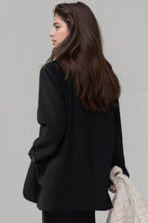 Classic Blazerwith Pockets - Black