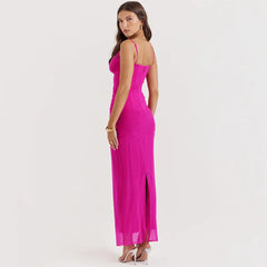 POSTO BODYCON MAXI DRESS with STRAPS