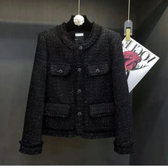 Black Tweed Blazer - Autumn Winter 2024