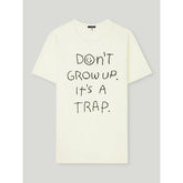 Y2K Don't Grow Up Oversized Cotton Tee - Streetwear Fashion