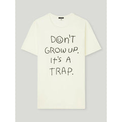 Y2K Don't Grow Up Oversized Cotton Tee - Streetwear Fashion