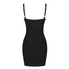 ESYVE HOLLOW OUT STRAPS MINI DRESS