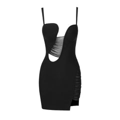 ESYVE HOLLOW OUT STRAPS MINI DRESS