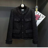Black Tweed Blazer - Autumn Winter 2024