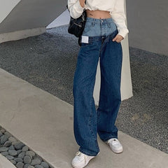 RENHO JEANS MIT DOPPELTEM BUND