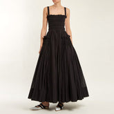 TAKARA Backless STRAPS PUFF MAXI DRESS