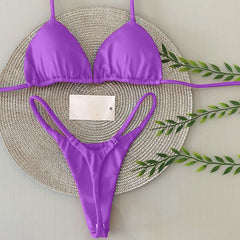 solid color bikini