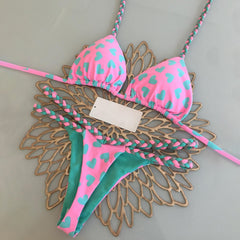 bikini con tiras de amor