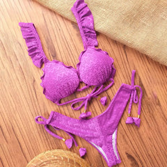 Resort Style Two-piece Ruffle Swimsuit