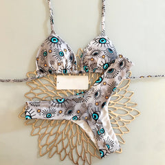 Sling-Bikini mit Schlitz