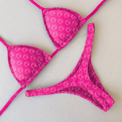 Rhombus Plaid Sling Bikini