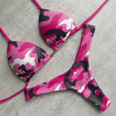 Statement-Bikini mit Camouflage-Print